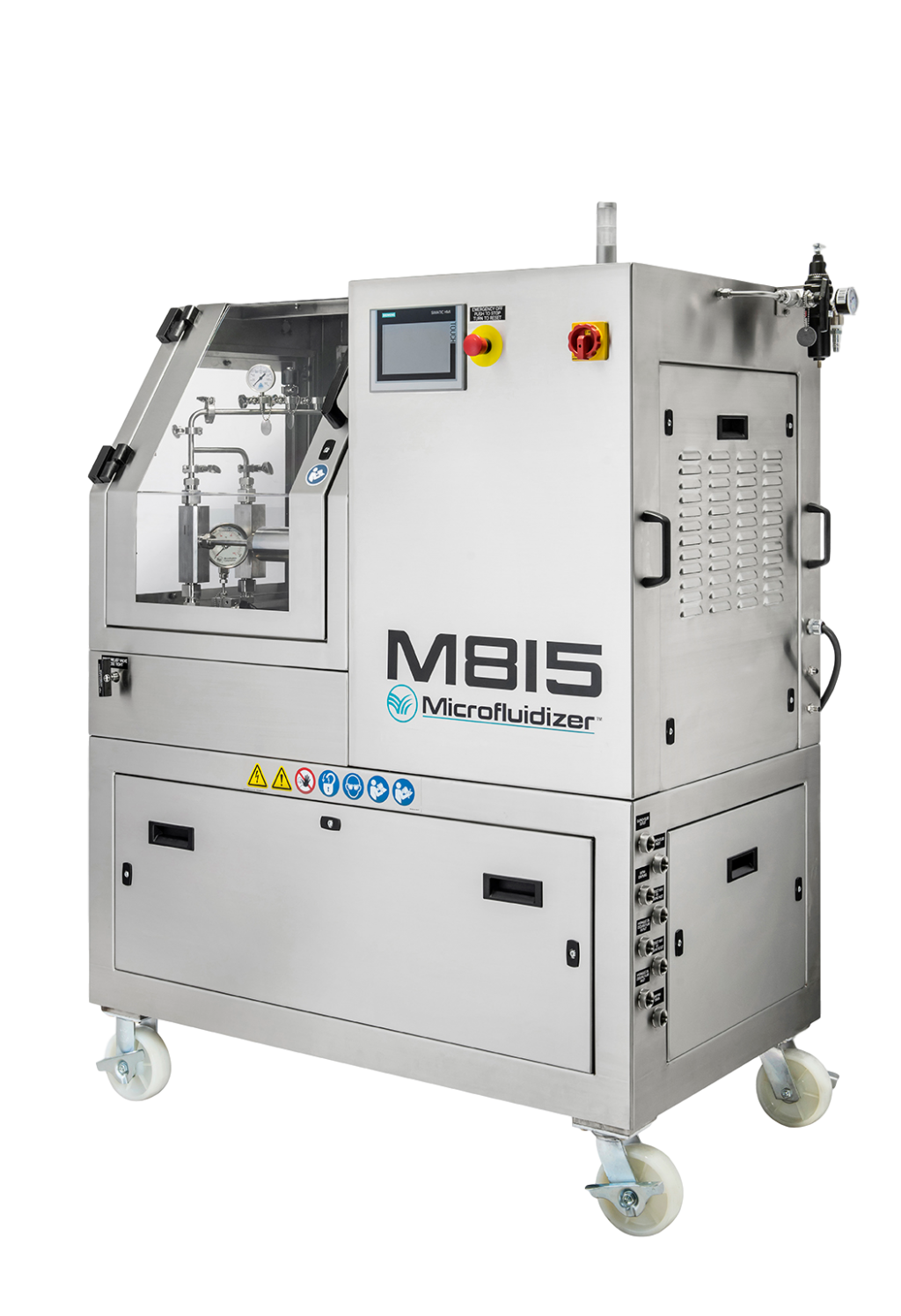 Pilot scale M815 Biopharma Microfluidizer